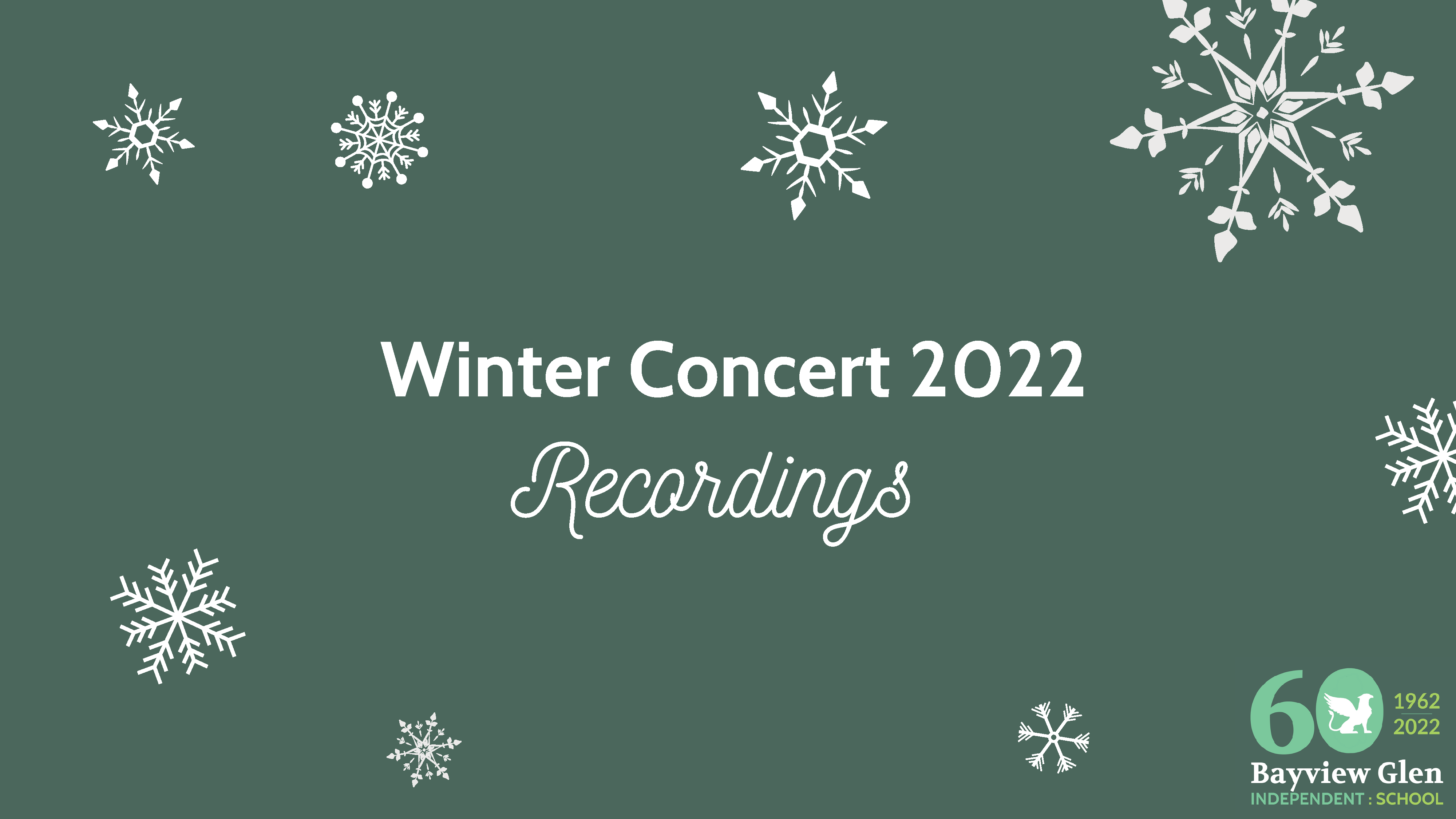 Bayview Glen Winter Concerts 2022 – Recordings